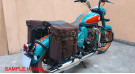 For Royal Enfield Goan Classic 350 Military Pannier Bags Golden Black and Mounting - SPAREZO For Royal Enfield Goan Classic 350 Military Pannier Bags Golden Black and Mounting - SPAREZO